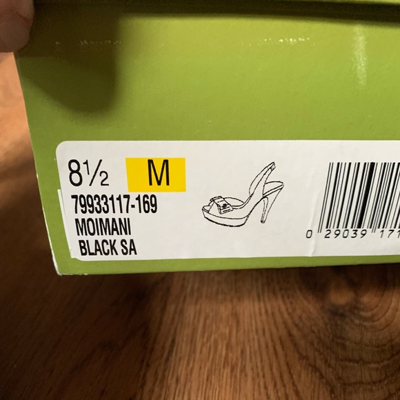 Mootsies Tootsies Moimani Black Satin Heels with Bow - Picture 6 of 7